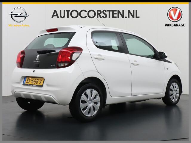 Peugeot 108 1.0I 70PK e-VTi 5Drs Airco Isofix ESP CV met afstandsbediening Elek.ramen Active BluetoothPack Premium **SLECHTS 31.518 KM ** ¤ 23,- Wegenbelasting p/m 100% Dealeronderhouden Origineel Nederlandse Auto