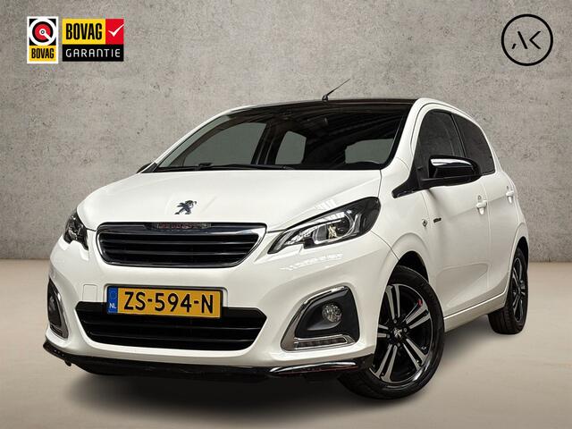 Peugeot 108 1.0 e-VTi GT-Line (NAVIGATIE, CLIMATE, LEDER, SPORTSTOELEN, KEYLESS START, CAMERA, GETINT GLAS, LM VELGEN, CRUISE, NIEUWSTAAT)