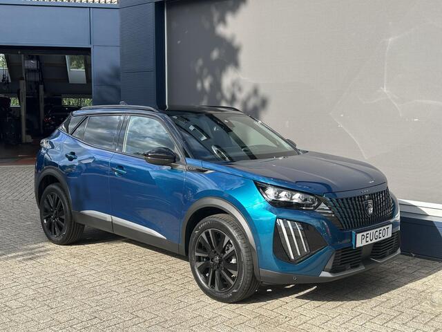 Peugeot 2008 1.2 Hybrid 145 GT | Automaat | Navigatie | 360 Graden Camera | 18 Inch Evissa | Keyless Entry | Full LED Verlichting | Zwart Dak | Dode Hoek Detectie | Cruise Control Adaptief | Climate Control | Hoge Zitpositie.