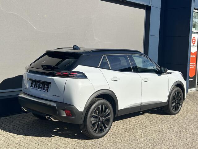 Peugeot 2008 1.2 Hybrid 145 GT | Automaat | Alcantara Bekleding | Stoelverwarming & Massage | Navigatie | 360 Graden Camera | 18 Inch Evissa | Keyless Entry | Full LED Verlichting | Zwart Dak | Dode Hoek Detectie | Cruise Control Adaptief | Climate Control | Hoge Zitp