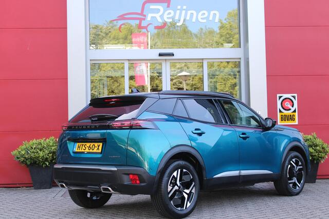 Peugeot 2008 1.2 Hybrid 145 GT AUTOMAAT | NAVIGATIE | FULL LED KOPLAMPEN | DRAADLOZE APPLE CARPLAY/ANDROID AUTO | ADAPTIVE CRUISE CONTROL | CAMERA VOOR + ACHTER | CLIMATE CONTROL | LICHTMETALEN VELGEN 17" | KEYLESS ENTRY/START | DAB+ RADIO | DODEHOEK DETECTIE | PARKEE