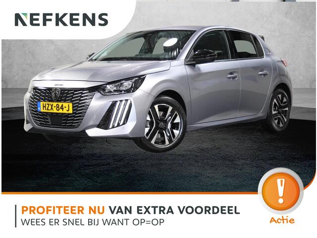 Peugeot 208 Hybrid 100PK e-DCS6 Allure | AppleCarplay/Android Auto | Camera | Parkeersensoren | FULL LED | Voorstoelen Verwarmd | Keyless | Climate Control | Adaptive Cruise Control | 16" LMV | Isofix | Privacy Glass |