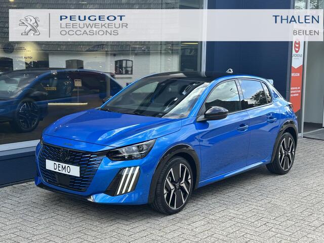 Peugeot 208 1.2 Hybrid 145 e-DCS6 GT | Meest Complete Uitvoering | Glazen Panoramadak | Navigatie | 360 Graden Camera | Dode Hoek Detectie | Climate Control | Keyless Entry & Start | Cruise Control | Sportstoelen | 17" Lichtmetalen Velgen | Full LED Verlichting | Par