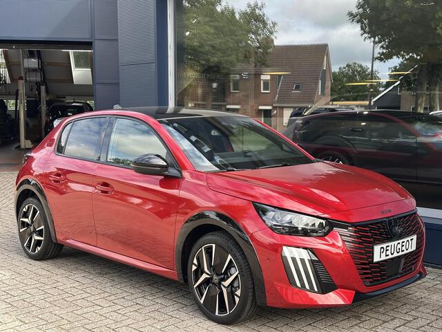 Peugeot 208 1.2 Hybrid 145 PK GT Automaat | Meest Complete Uitvoering | Glazen Panoramadak | Navigatie | 360 Graden Camera | Dode Hoek Detectie | Climate Control | Keyless Entry & Start | Cruise Control | Sportstoelen | 17" Lichtmetalen Velgen | Full LED Verlichting 