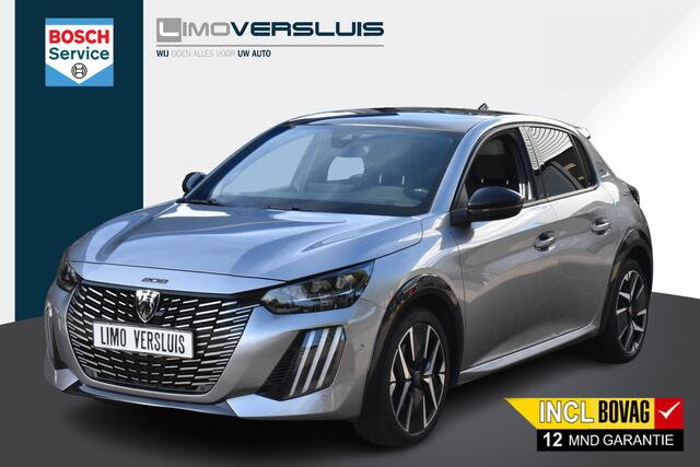 Peugeot 208 1.2 Hybrid 100 e-DCS6 GT Panoramadak | Half-Leder | Sfeerverlichting | BSM | Navigatie | 12 mnd BOVAG garantie | Whatsapp 06-53188999
