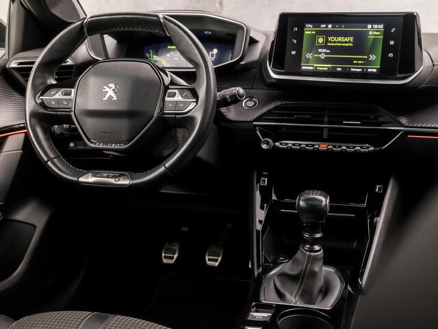 Peugeot 208 1.2 PureTech GT-Line Sport (PANORAMADAK, VIRTUAL COCKPIT, APPLE CARPLAY, 360 CAMERA, LEDER, SPORTSTOELEN, ADAPTIVE CRUISE, KEYLESS, DAB+, NIEUWE APK, NIEUWSTAAT)