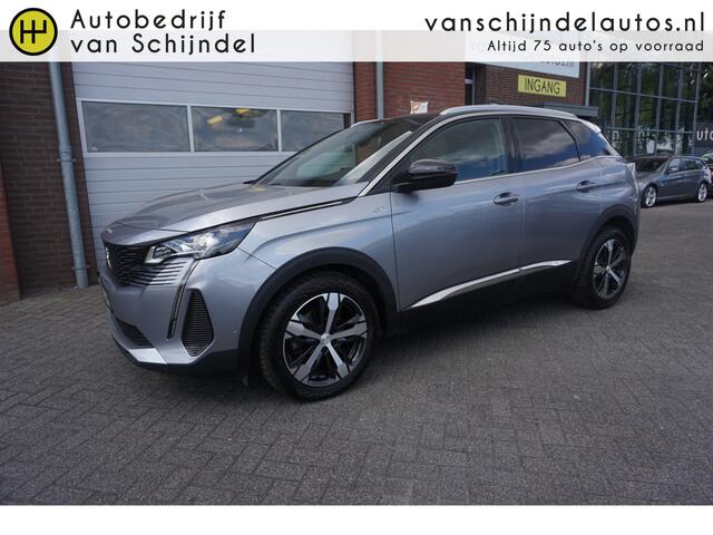 Peugeot 3008 1.2 PURETECH 131PK AUTOMAAT GT LINE VOL OPTIES! PANORAMADAK 360CAMERA LEDER/ALCANTARA STOELVERWARMING ADAPTIEVE CRUISE ANDROID/APPLECARPLAY NAVI ELECTR.KLEP PDC V+A FULL LED ENZ...
