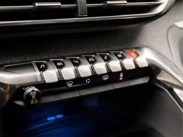 Peugeot 3008 1.2 PureTech Sport Automaat (APPLE CARPLAY, GROOT NAVI, LEDER, KEYLESS, ADAPTIVE CRUISE, 360 CAMERA, SPORTSTOELEN, TREKHAAK, GETINT GLAS, NIEUWSTAAT)