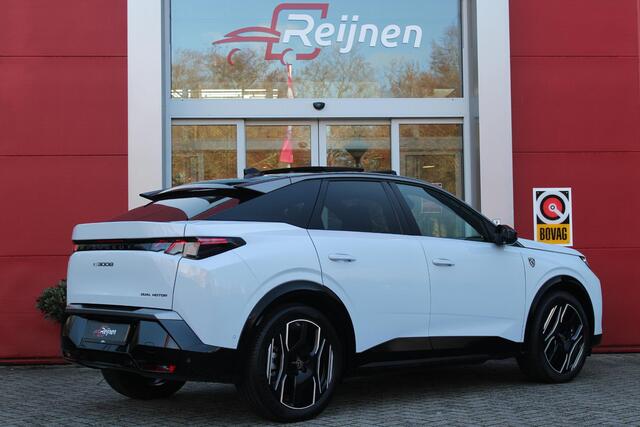Peugeot 3008 e-3008 GT 325PK LAUNCH EDITION DUAL MOTOR 73KWH | PANORAMISCH SCHUIF / KANTELDAK | PREMIUM HIFI FOCAL | LEDEREN BEKLEDING NAPPA | ELEKTRISCH VERSTELBARE VOOR STOELEN, MET GEHEUGENFUNCTIE OP BESTUURDERSSTOEL | STOEL VERWARMING | STOEL MASAGE | STOEL VENTIL