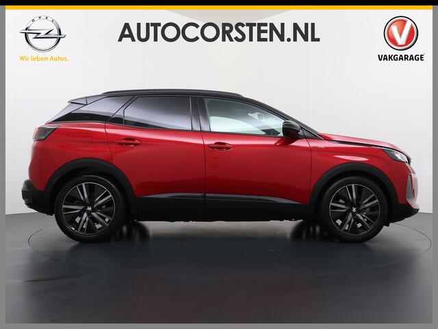 Peugeot 3008 1.6T 225pk AUT-8 GT Pack HYbrid Leer/Alcantara+Elektr.+Verwarmd Trekhaak Navi360°Camera Apple Carplay Android Ecc HiFi Premium FOCAL® Zwarte Hemel Lane Assist Dodehoekwaarschuwing 1e Eigenaar Origineel Nederlandse Auto Nieuwprijs ¤51.858,-