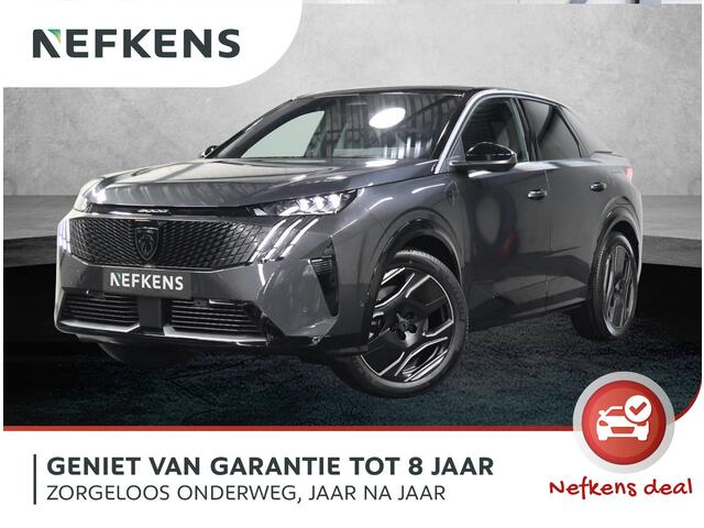 Peugeot 3008 e-3008 GT Exclusive 210PK 73 kWh | Panoramadak | FOCAL Audio | Stoelverwarming Voor/Achter | Adaptive CruiseControl met Stop&Go | Elektrische Klep | Lederen Bekleding | 360 Camera | Dodehoekdetecie | ClimateControl | Warmtepomp | Keyless Entry/Start |