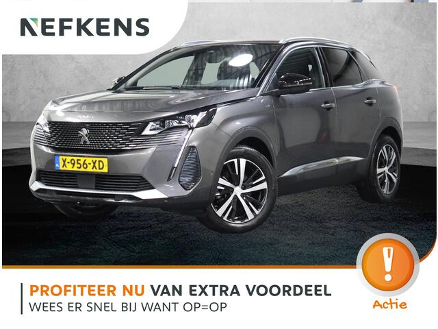 Peugeot 3008 1.2 Hybrid GT 136PK Automaat | 1ste Eigenaar | Navigatie | Climate Control | Adaptieve Cruise Control | Camera en Parkeersensoren Voor + Achter | Full-LED Koplampen | DAB Ontvanger | Dodehoek Detectie | Keyless Entry/Start | 18" Lichtmetalen Velgen | Appl