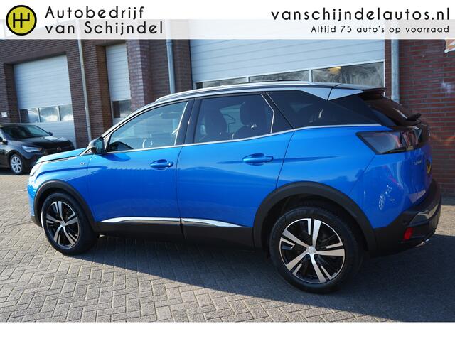 Peugeot 3008 1.2 PURETECH GT ORIGINEEL NEDERLANDS MET NIEUWE DISTRIBUTIERIEM!!! PANORAMADAK ADAPTIEVE CRUISE CAMERA LEDER ANDROID/APPLECARPLAY NAVI 18INCH ELECTR.KLEP PDC V+A FULL LED ENZ...