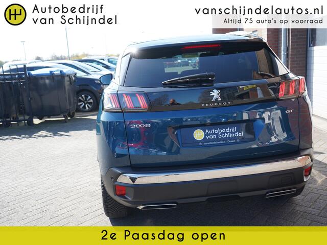 Peugeot 3008 1.2 PURETECH 131PK AUTOMAAT GT PACK LUXE PERFECT ONDERHOUDEN OKT 2021 LUXE LEDER 4X ZGAN ALL SEASON BANDEN ZWARTE HEMEL ADAPTIEVE CRUISE CAMERA ANDROID-APPLECARPLAY VIRTUEEL COCKPIT FULL LED STOELVERWARMING ENZ...