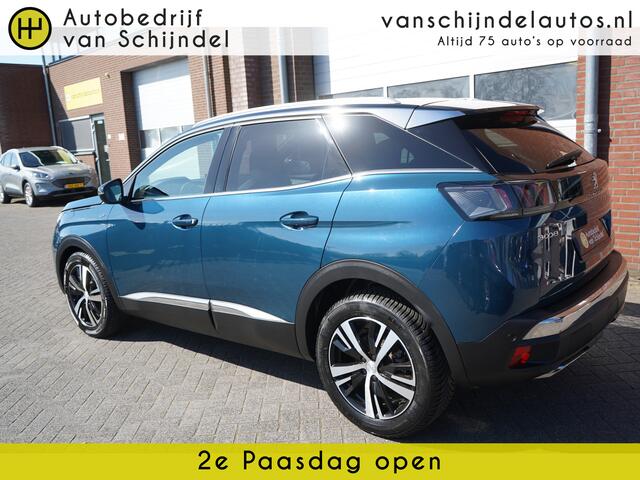 Peugeot 3008 1.2 PURETECH 131PK AUTOMAAT GT PACK LUXE PERFECT ONDERHOUDEN OKT 2021 LUXE LEDER 4X ZGAN ALL SEASON BANDEN ZWARTE HEMEL ADAPTIEVE CRUISE CAMERA ANDROID-APPLECARPLAY VIRTUEEL COCKPIT FULL LED STOELVERWARMING ENZ...