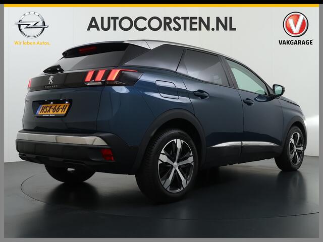 Peugeot 3008 T Aut. 131pk 360°Camera AppleCarplay AndroidAuto Leer Keyless Bordherk. Lane-dep. Flippers Led 1/2Leer Navi Stoelverw. Grootlichtassistent Isofix CruiseControl Ecc Usb Bluetooth Verst.Stoelen 18''LM 1.2 PureTech Allure Pack Business