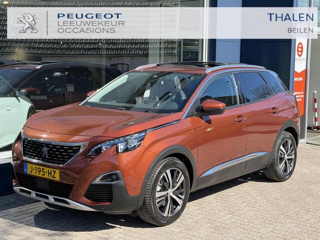 Peugeot 3008 1.2 Turbo 130PK Allure Automaat | Lage Km stand: 47800 | Panorama Schuif-Kanteldak | Afneembare Trekhaak | All Season Banden | LED Verlichting | Navigatie | Stoelverwarming | Dakrails |