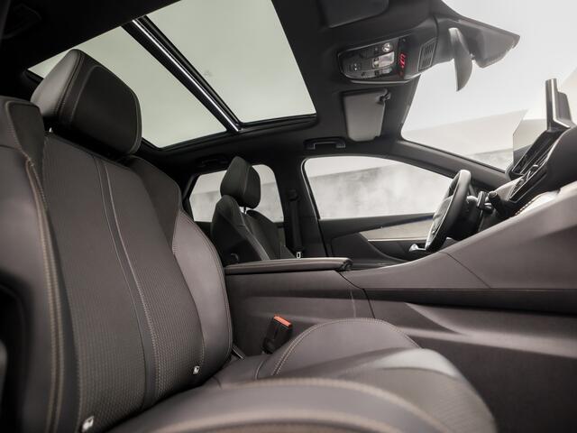 Peugeot 3008 1.6 HYbrid4 300 GT 300Pk Automaat (PANORAMADAK, APPLE CARPLAY, 360 CAMERA, LEDER, GETINT GLAS, SPORTSTOELEN, KEYLESS, ADAPTIVE CRUISE, NIEUWSTAAT)
