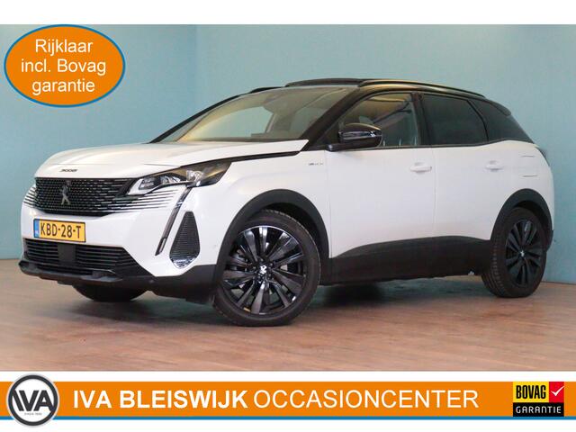 Peugeot 3008 1.6 HYbrid4 300 GT Pack Business | NAVI / APPCONNECT | CAMERA + PDC | SCHUIF / KANTELDAK | LEER / MASSAGE-STOELEN | LANE-KEEPING |