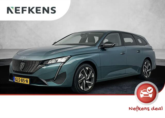 Peugeot 308 SW 1.2 136PK Automaat Hybrid Allure | AppleCarPlay/AndroidAuto | 17"LMV | AGR Stoel | Navigatie | Adaptive Cruise Control | Climate Control | 360'Camera | Keyless entry | Stof/Leer | Privacy Glass | Isofix |