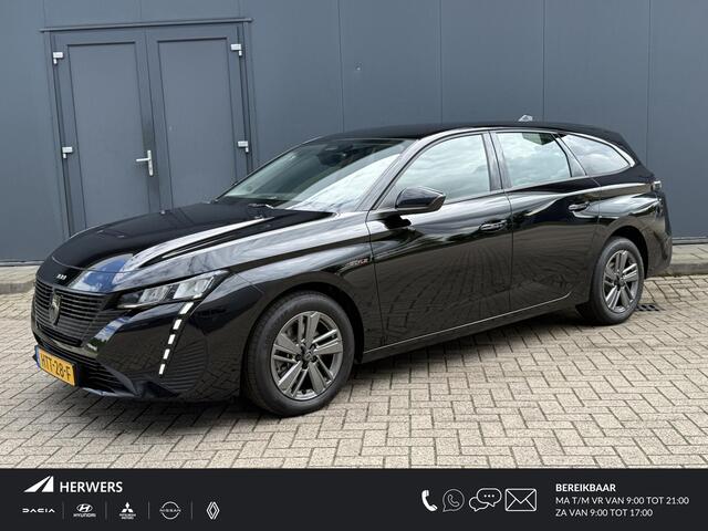 Peugeot 308 SW 1.2 Hybrid 136 e-DCS6 Style Automaat / Fabrieksgarantie tot 3-4-2027 / Apple Carplay Android Auto / Keyless Entry/Start / Adaptief cruise control / Climate control / Navigatie / Lichtmetalen wielen 16" /