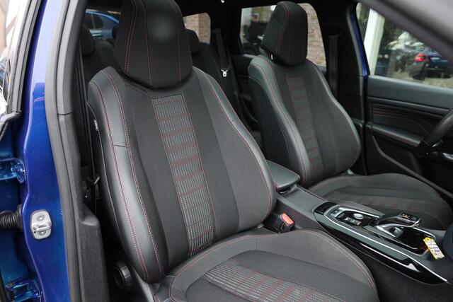 Peugeot 308 SW 1.2 PureTech GT-line PANO STOELVERW/MASSAGE CARPLAY HALFLEER 2xPDC ZWARTE-HEMEL CRUISE STUURFLIPPERS ENZ.