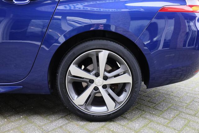 Peugeot 308 SW 1.2 PureTech GT-line PANO STOELVERW/MASSAGE CARPLAY HALFLEER 2xPDC ZWARTE-HEMEL CRUISE STUURFLIPPERS ENZ.