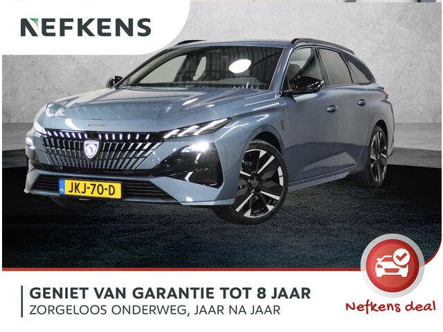 Peugeot 308 SW 1.2 Hybrid 145PK e-DCS6 GT | 1ste eigenaar | AppleCarPlay/AndroidAuto | Navigatie | Adaptive Cruise Control | Keyless | AGR Stoel | Stoel/StuurVerwarming | FULL LED | 360'Camera | Isofix | Privacy Glass | Elektrische Achterklep |