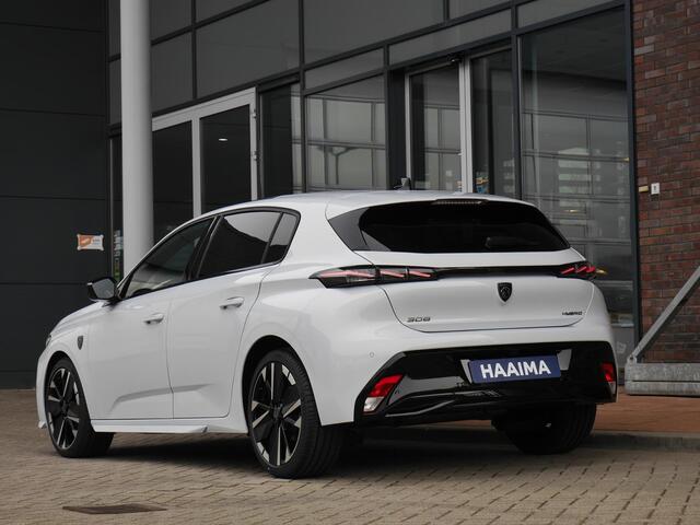 Peugeot 308 1.2 Hybrid 145 e-DCS6 GT | AGR stoelen | Stoel en stuurverwarming | Camera rondom | Adaptieve cruise control | Panoramadak | Afneembare trekhaak | Full led | 18 inch lichtmetalen velgen