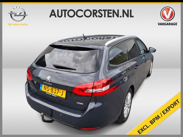 Peugeot 308 SW 1.2T 111PK Navi Ecc ** Ex Bpm Export ** Panoramadak Cruise Control Pdc Bluetooth Blue Executive Lmv Trekhaak Privacy Glas Origineel Nederlandse Auto