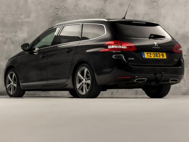 Peugeot 308 SW 1.2 PureTech GT-line 131Pk Automaat (PANORAMADAK, APPLE CARPLAY, GROOT NAVI, KEYLESS, CAMERA, SPORTSTOELEN, GETINT GLAS, TREKHAAK, NIEUWE APK, NIEUWSTAAT)