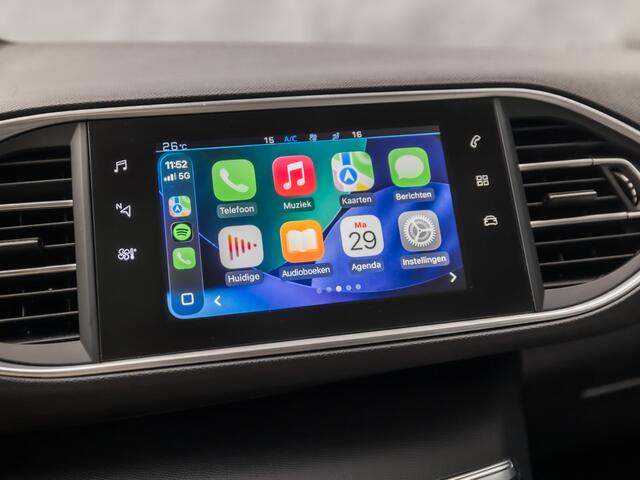 Peugeot 308 SW 1.2 PureTech Premium Sport Automaat 131Pk (PANORAMADAK, APPLE CARPLAY, GROOT NAVI, LEDER, 360 CAMERA, SPORTSTOELEN, CRUISE, KEYLESS, NIEUWE APK, NIEUWSTAAT)