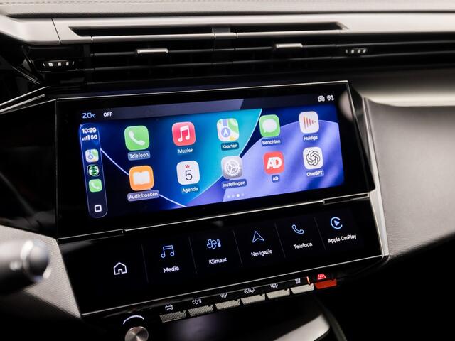 Peugeot 408 1.6 HYbrid 225 EAT8 GT 225Pk Automaat (APPLE CARPLAY, GROOT NAVI, 360 CAMERA, LEDER/ALCANTARA, SPORTSTOELEN, ADAPTIVE CRUISE, GETINT GLAS, NIEUWSTAAT)