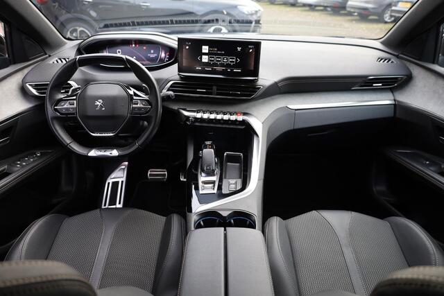 Peugeot 5008 1.2 PureTech GT 7-ZITTER! HALF-LEER CARPLAY 360-CAMERA STOELVERW. VIRTUAL-COCKPIT DEALERONDERH. SPORTSTUUR/STOELEN STUURFLIPPERS DAB CRUISE CLIMA NAVI 2XPDC 18''LMV