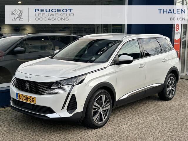 Peugeot 5008 1.2 Turbo 130 PK Allure Pack | Trekhaak | 7-Zitplaatsen | Navigatie | Full LED Verlichting | Stoelverwarming | Keyless Entry & Start | Electrische Achterklep | Climate Control Adaptief | Cruise Control | 18" Lichtmetalen Velgen | Camera | Dode Hoek Detect