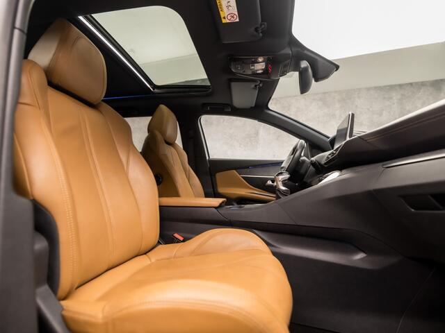 Peugeot 5008 1.2 PureTech GT-Line Deluxe (PANORAMADAK, APPLE CARPLAY, GROOT NAVI, 360 CAMERA, FOCAL AUDIO, BRUIN LEDER, KEYLESS, ELEK ACHTERKLEP, NIEUWSTAAT)