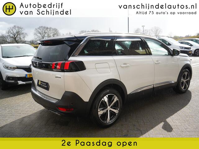 Peugeot 5008 1.2 PURETECH GT LINE VOL LUXE 7P 7ST PERFECT ONDERHOUDEN RECENT NWE DISTRIBUTIERIEM!! 360CAMERA PANORAMADAK FULL LED ZWARTE HEMEL 18INCH ADAPTIEVE CRUISE ANDROID/APPLECARPLAY NAVI STOELVERWARMING ELECTR.STOEL+MEMORY FOCAL KEYLESS PDC V+A ENZ...