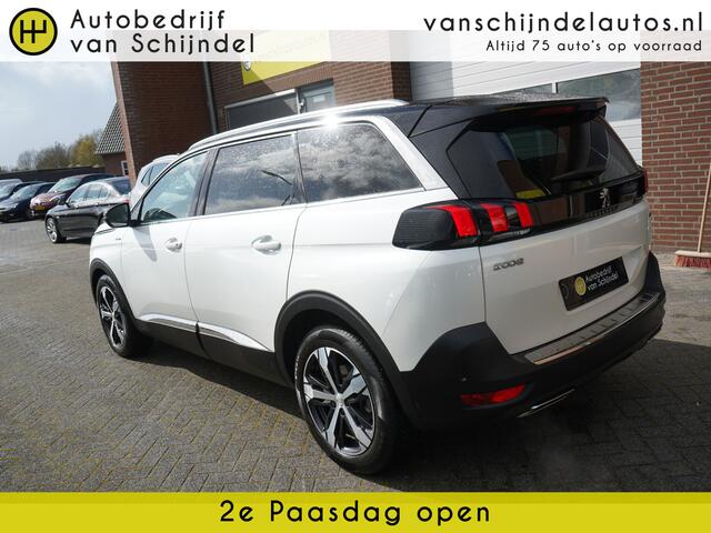 Peugeot 5008 1.2 PURETECH GT LINE VOL LUXE 7P 7ST PERFECT ONDERHOUDEN RECENT NWE DISTRIBUTIERIEM!! 360CAMERA PANORAMADAK FULL LED ZWARTE HEMEL 18INCH ADAPTIEVE CRUISE ANDROID/APPLECARPLAY NAVI STOELVERWARMING ELECTR.STOEL+MEMORY FOCAL KEYLESS PDC V+A ENZ...