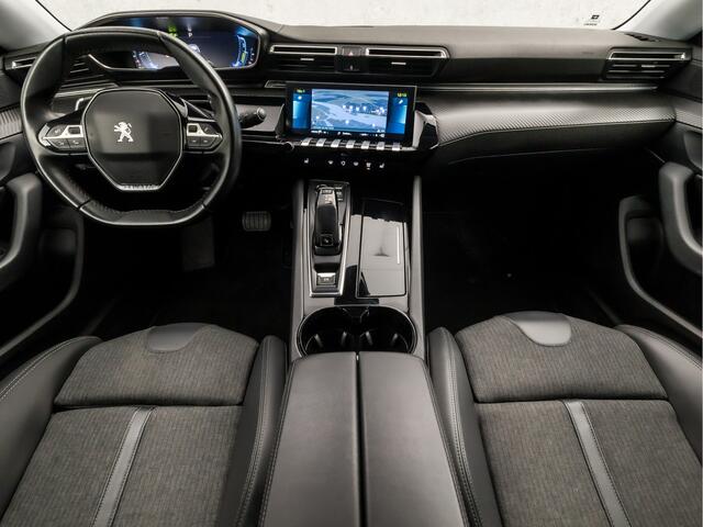Peugeot 508 1.6 HYbrid Allure Sport 225Pk Automaat (APPLE CARPLAY, GROOT NAVI, LEDER, KEYLESS, 360 CAMERA, SPORTSTOELEN, STOELVERWARMING, TREKHAAK, ADAPTIVE CRUISE, SFEERVERLICHTING, NIEUWSTAAT)