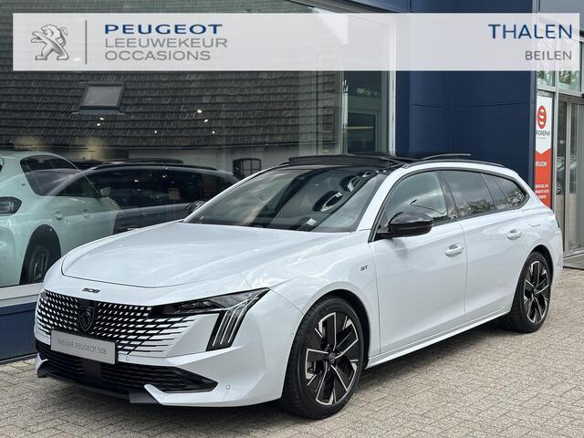 Peugeot 508 SW 1.6 HYbrid 180 GT | Facelift Model | Meest Complete Uitvoering | Volledig Lederen Bekleding | Glazen Panorama Schuif-/Kanteldak | Stoelverwarming & Massage | Plug-In Hybride Automaat | 360 Graden Camera | Navigatie | Climate Control | Adaptieve Cruise
