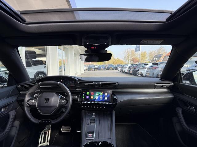 Peugeot 508 1.6 HYbrid 225 GT | Schuif-/kanteldak | Nappa Leer | Elektr. achterklep | 360gr camera's | Memoryfunctie op stoel | Full LED