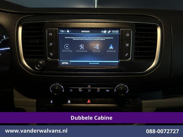 Peugeot EXPERT 2.0 BlueHDI 123pk L3H1 Dubbele Cabine Euro6 Airco | 6-Zits | Navigatie | Trekhaak Apple Carplay, Android Auto, Cruiscontrol, Parkeersensoren, Bijrijdersbank