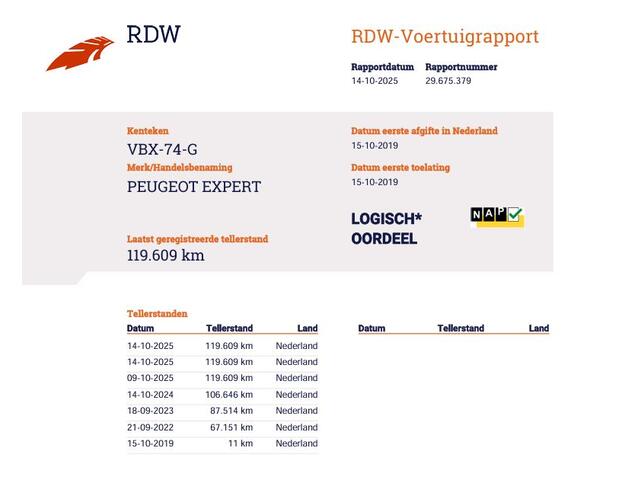 Peugeot EXPERT 2.0 BlueHDI 123 pk Euro 6 Lang L2 - Airco - Cruise