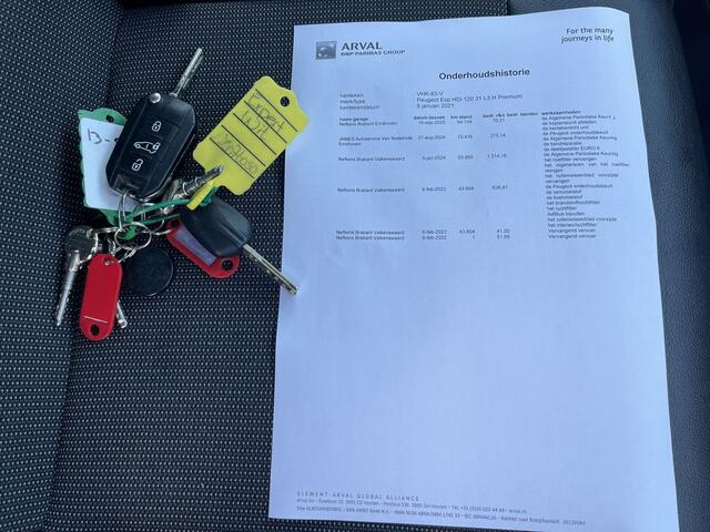 Peugeot EXPERT 2.0 HDI E6 123pk Premuim Long, 3-zits Lease ¤276 p/m, Airco, PDC, Carplay, Camera, Onderhouds historie aanwezig