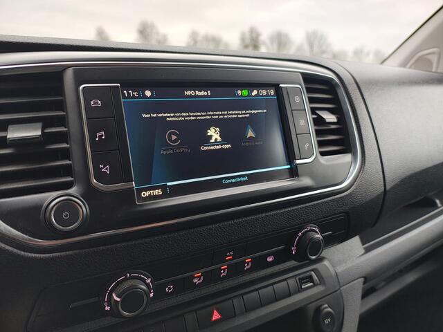 Peugeot EXPERT 1.5 BlueHDI 100 3-Persoons Navi Airco Trekhaak Apple Carplay Android Auto Cruise Control Pdc Bluetooth Standard Premium Betonplex Vloer Wandbetimmering Schuifdeur Achterdeuren Euro 6 Origineel Nederlandse Auto