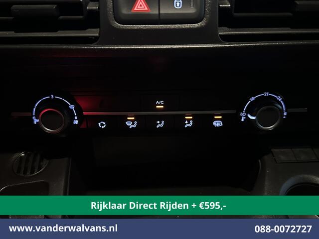 Peugeot PARTNER 1.5 BlueHDI 102pk L1H1 Inrichting Euro6 *Rijklaar Direct Rijden* Airco | Navigatie | Apple Carplay | Cruisecontrol Android Auto, Parkeersensoren, Trekhaak, Dakdragers