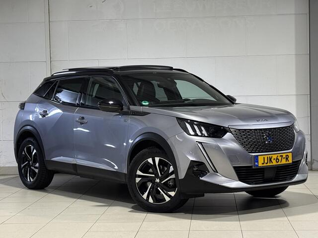 Peugeot e-2008 GT Pack 50kWh EV 136pk AUTOMAAT | SCHUIF/KANTELDAK | NAPPA LEDER | STOELVERW. | KEYLESS ENTRY | ADAPTIVE CRUISE | NAVI | CAMERA