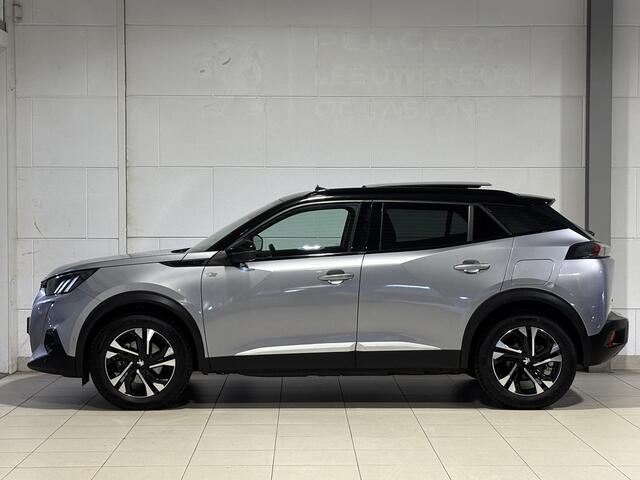 Peugeot e-2008 GT Pack 50kWh EV 136pk AUTOMAAT | SCHUIF/KANTELDAK | NAPPA LEDER | STOELVERW. | KEYLESS ENTRY | ADAPTIVE CRUISE | NAVI | CAMERA