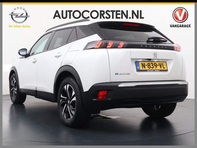 Peugeot e-2008 EV Allure Pack 50kWh SOH 95% 3-Fase 360°Camera 3D-Navi Apple Carplay Android Auto Ecc Cruise Control Pdc Keyless Privacy Glas Lmv Led DAB+ Bluetooth Lane Assist Isofix Rijstrooksensor Origineel Nederlandse Auto