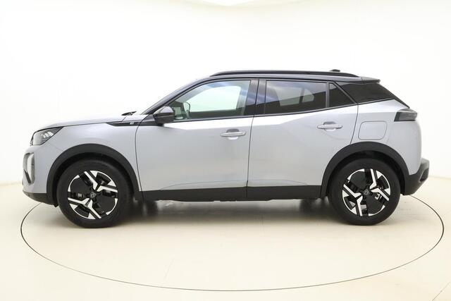 Peugeot e-2008 EV GT 54 kWh | Achteruitrijcamera | Parkeersensoren | Adaptive cruise control | Wireless charging | Navigatie | Airco | Climate control | Stuurbediening | Interieurverlichting | Half stof/leer bekleding | Verkeersbord detectie